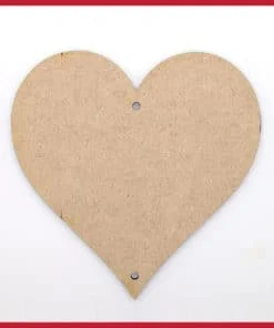 MDF Hearts - Two Holes - Hanging (sizes from 2cm up to 30cm)