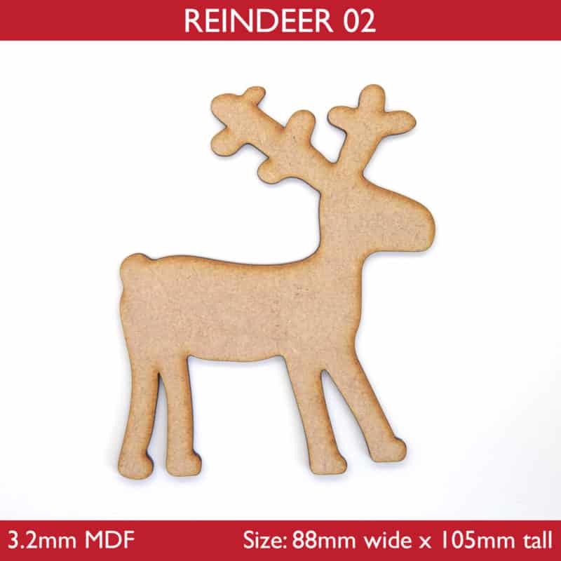 MDF Reindeer - Style Two - MDF Craft Supplies