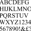 Times Roman MDF Letters - 7cm tall